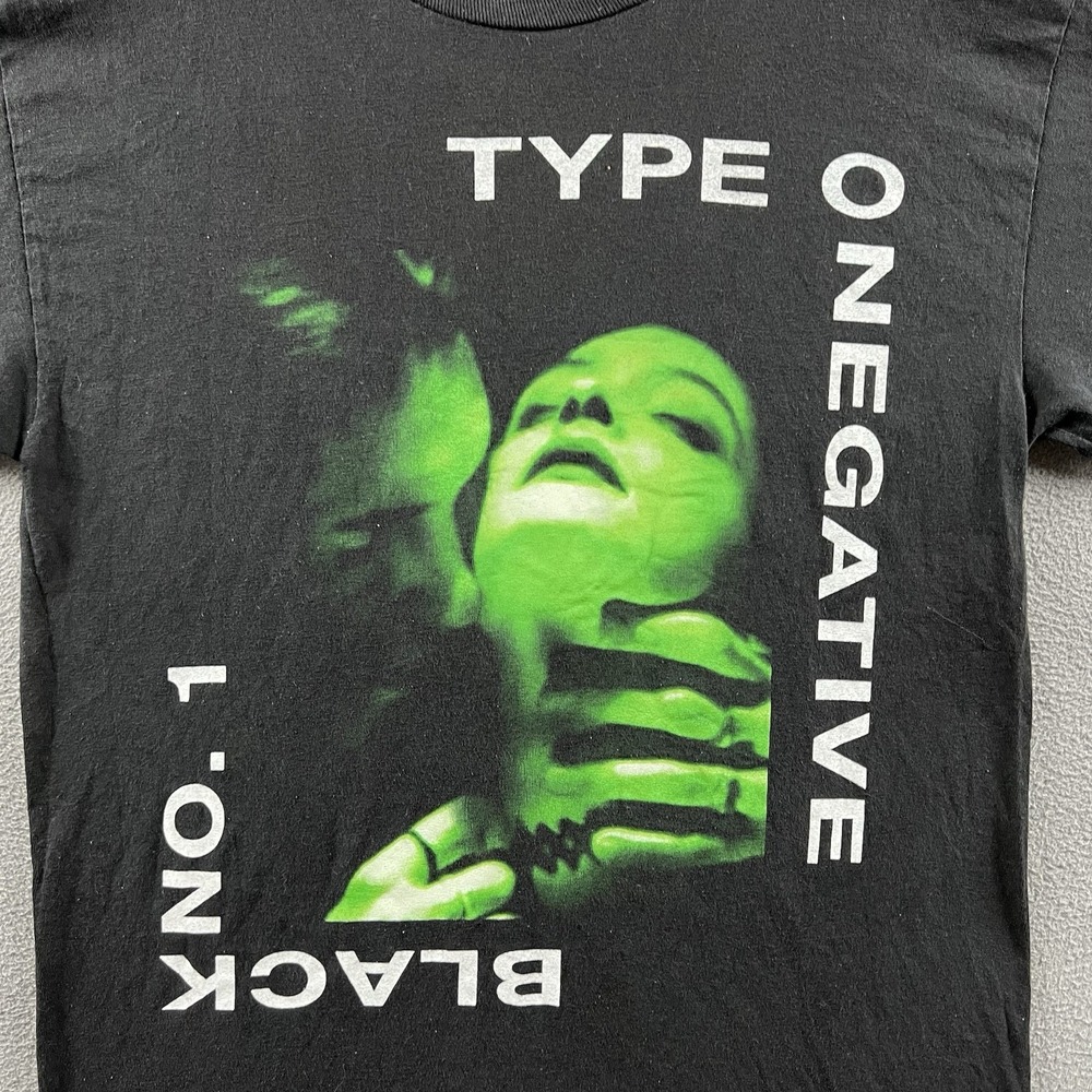 Vintage Type O Negative Shirt Mens Medium Black No. 1 This Blood's For You Goth - Picture 2 of 13